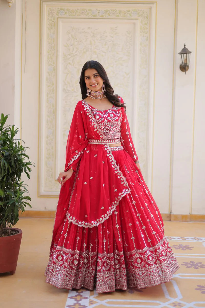 Designer Lehenga Choli With Sequence Work | Ready To Wear