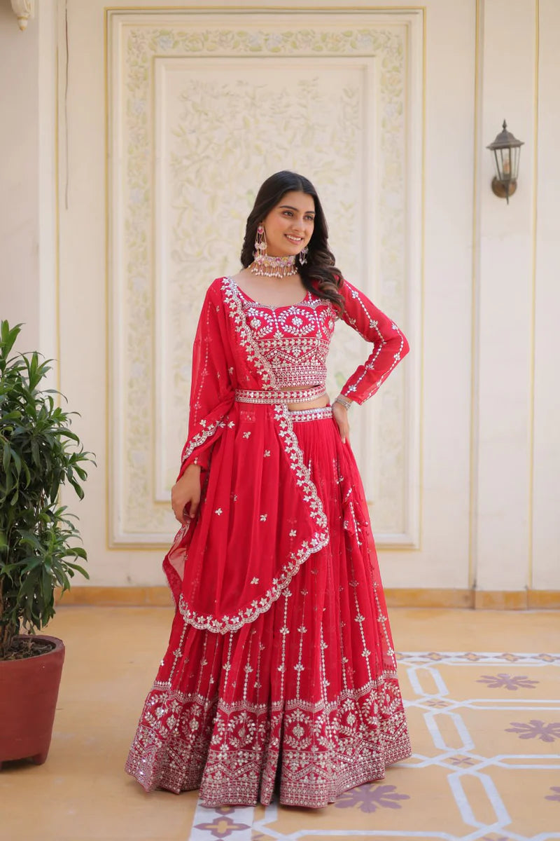 Designer Lehenga Choli With Sequence Work | Ready To Wear