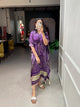 Purple Kaftan With Digital Print Work | Ready To Wear