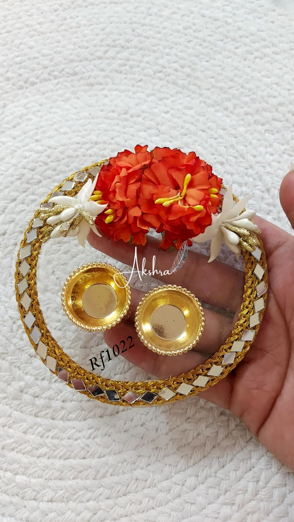 Mirror Rakhi Plater | Set Of 2