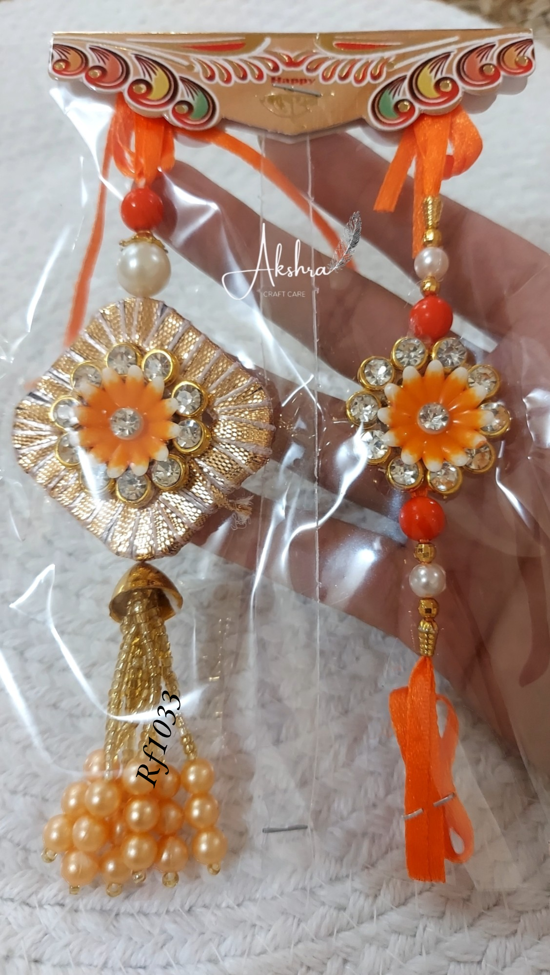 Sindori Gota Couple  Rakhi | Set Of 4 Pair