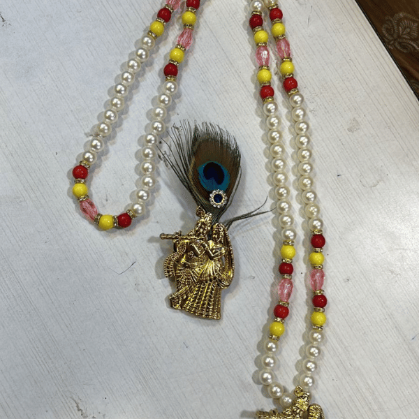 Radha Krishna Broach & Mala Combo