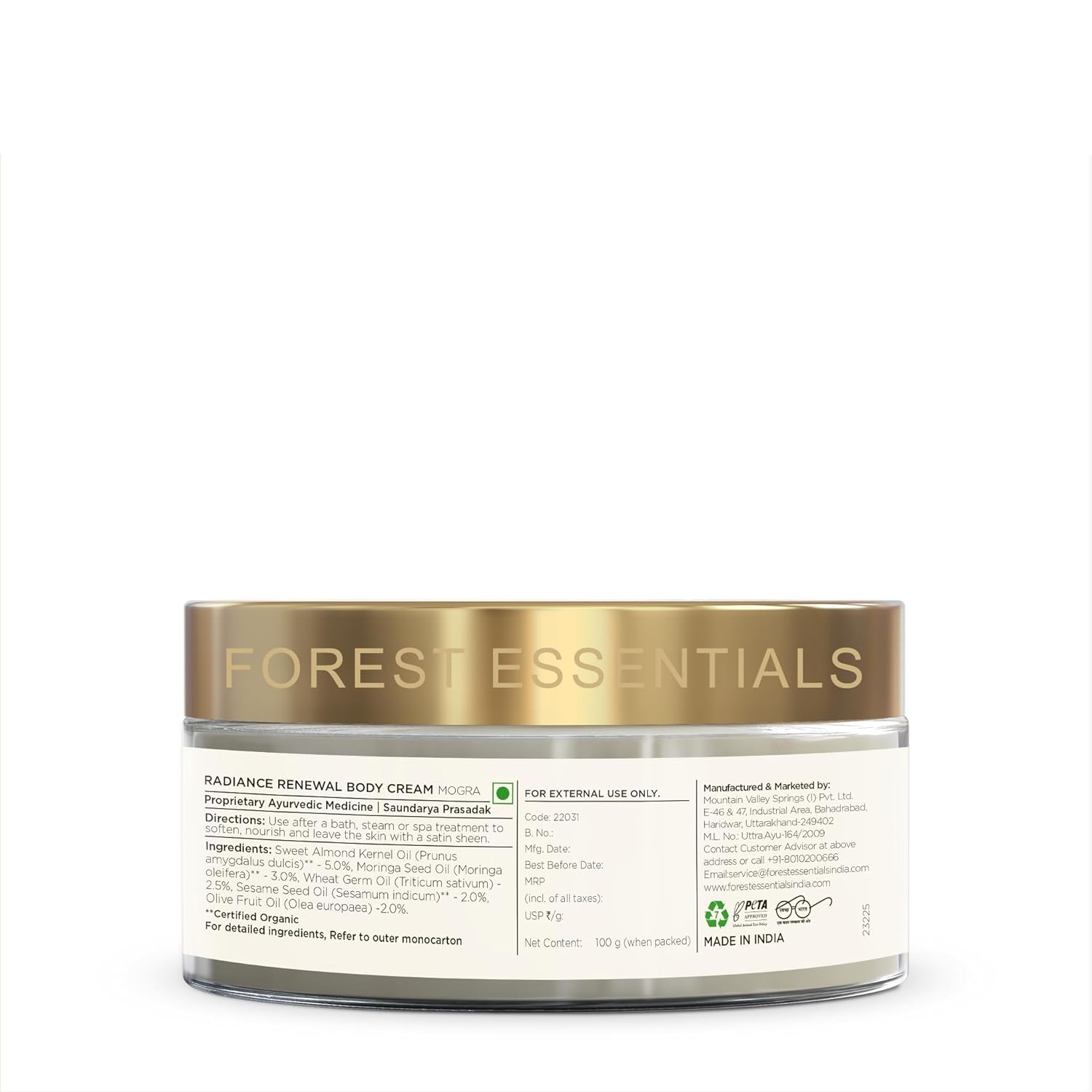 Radiance Renewal Body Cream Mogra - 100 gms