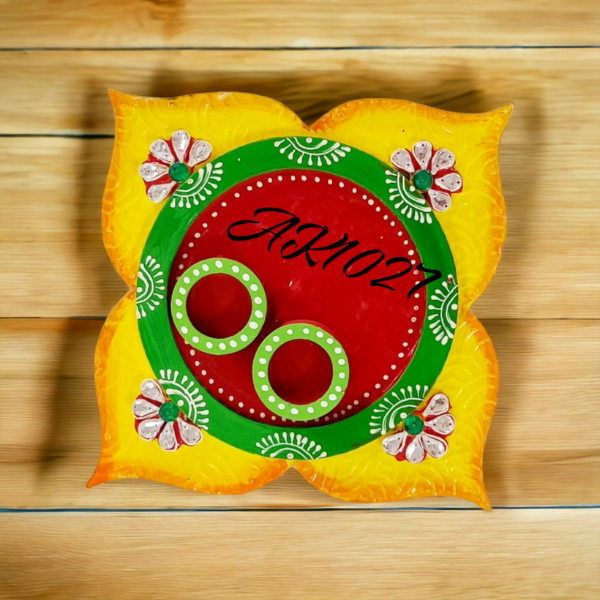 Rangoli pooja Thali