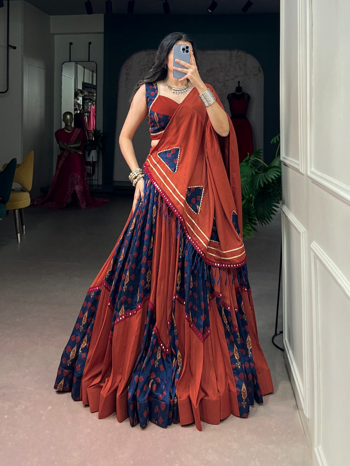 Ready-to-Wear Garba Glow Gamthi Lehenga Choli