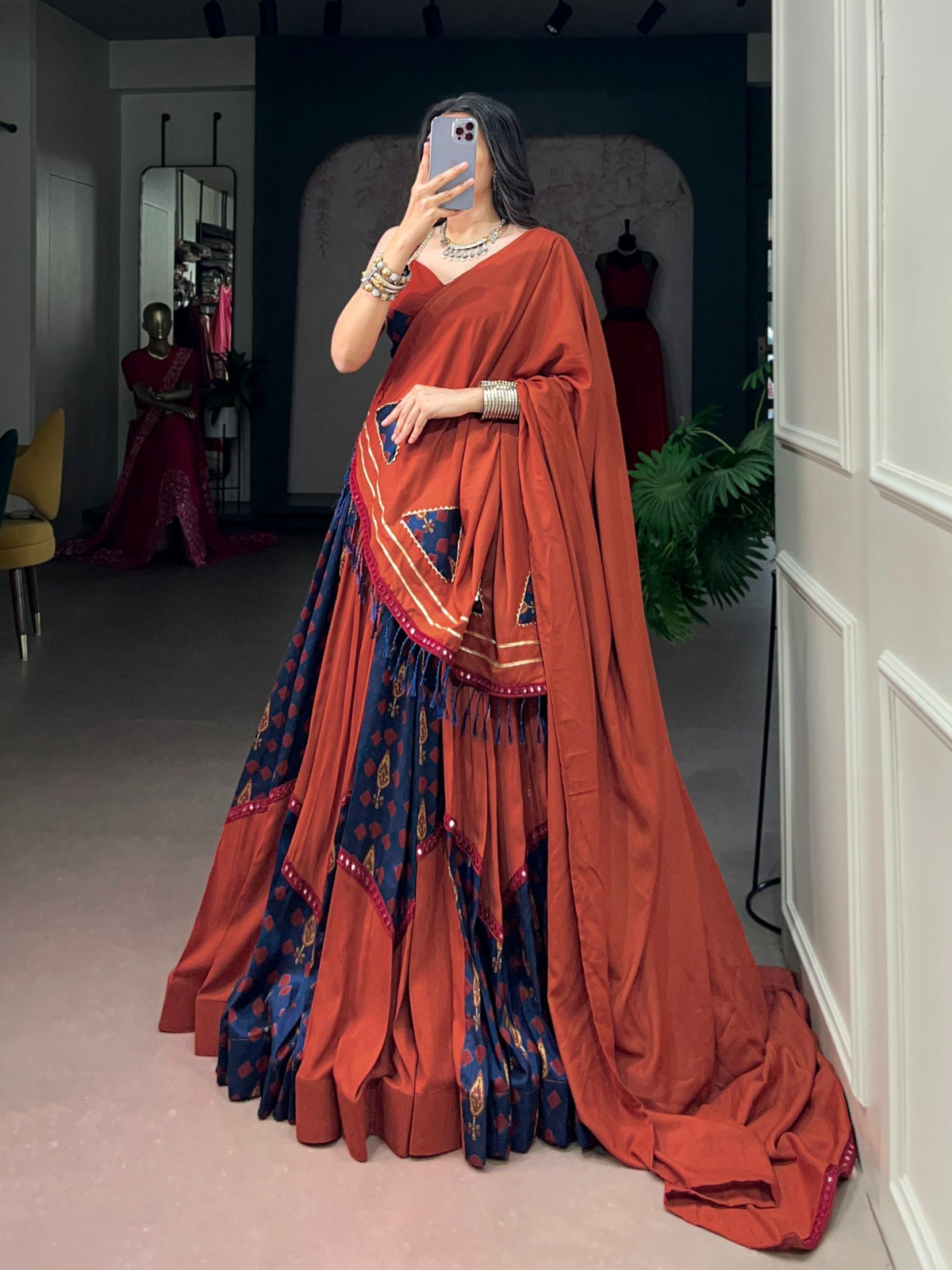 Ready-to-Wear Garba Glow Gamthi Lehenga Choli