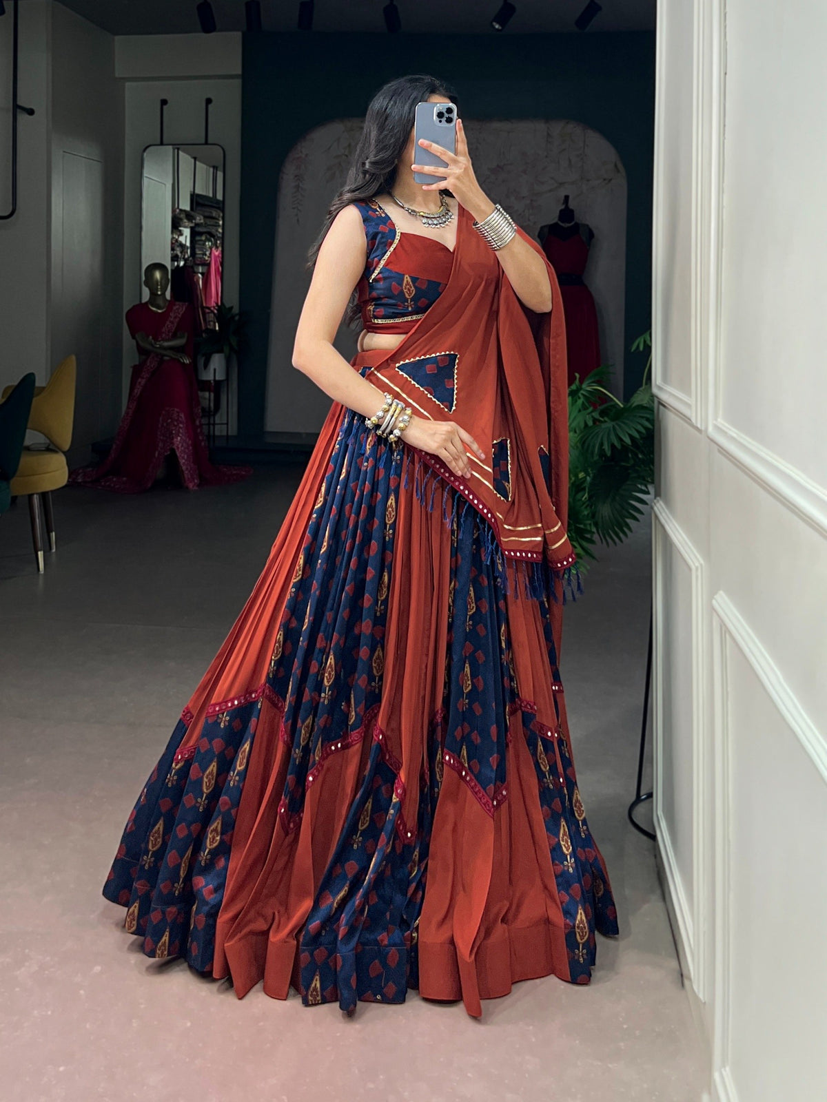 Ready-to-Wear Garba Glow Gamthi Lehenga Choli