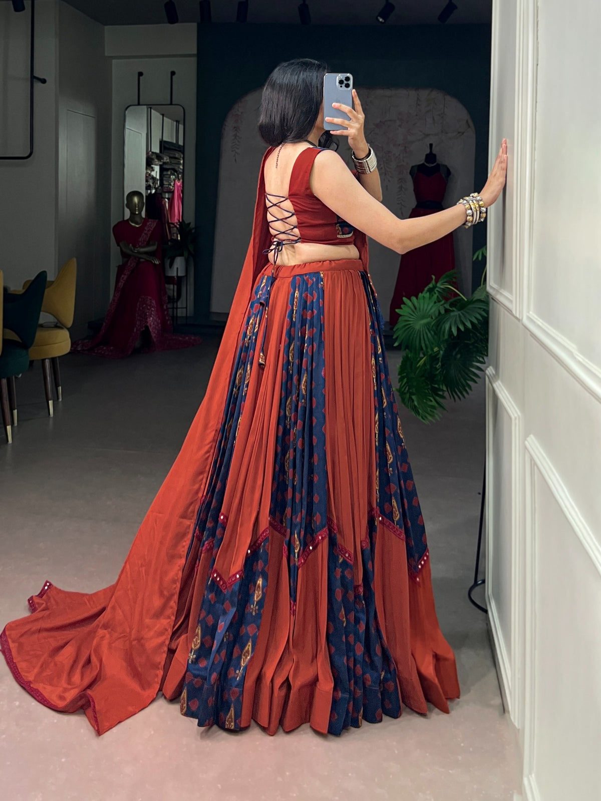 Ready-to-Wear Garba Glow Gamthi Lehenga Choli