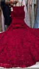 Red Color Net Lehenga Choli | Ready To Wear