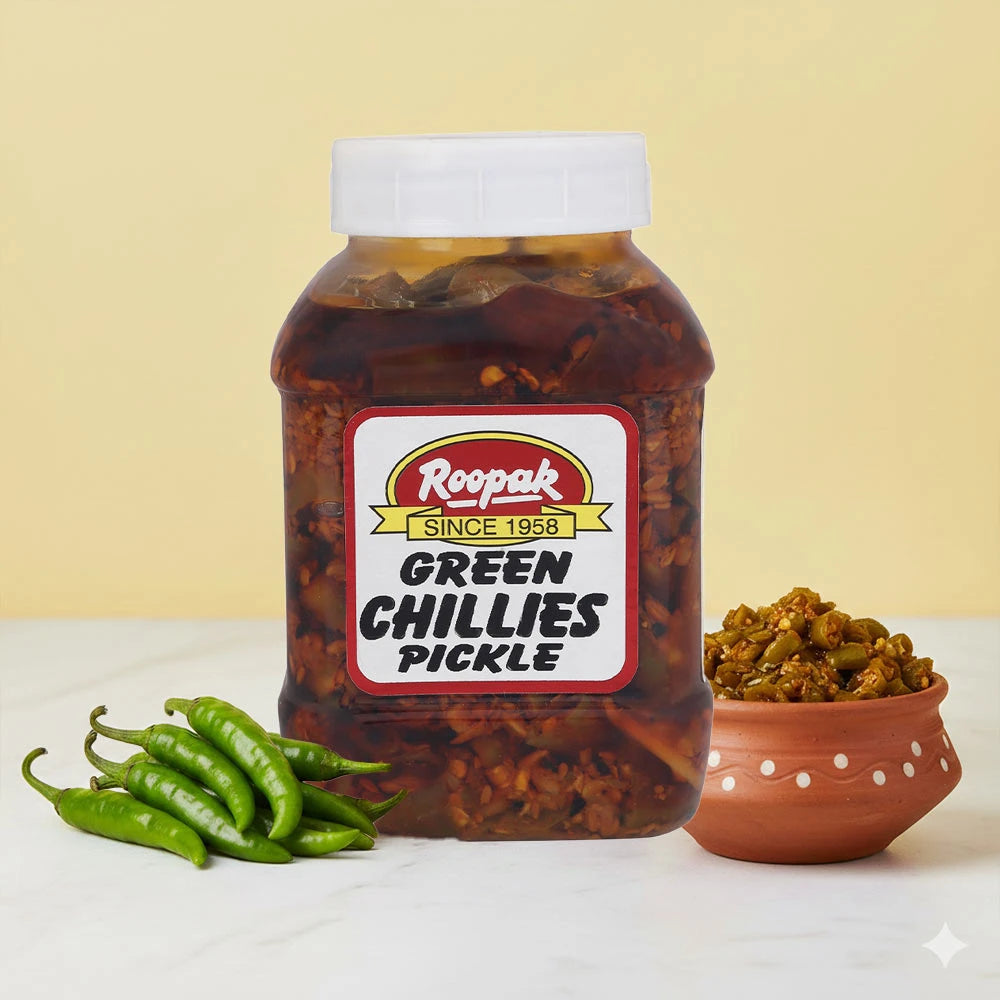 Roopak (since 1958) Green Chilli Pickle (Hari Mirch Ka Achar) - 300 gms