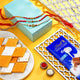 Babla Rakhi 3 Set Rakhi With Kesar Katri And Lindt Classic
