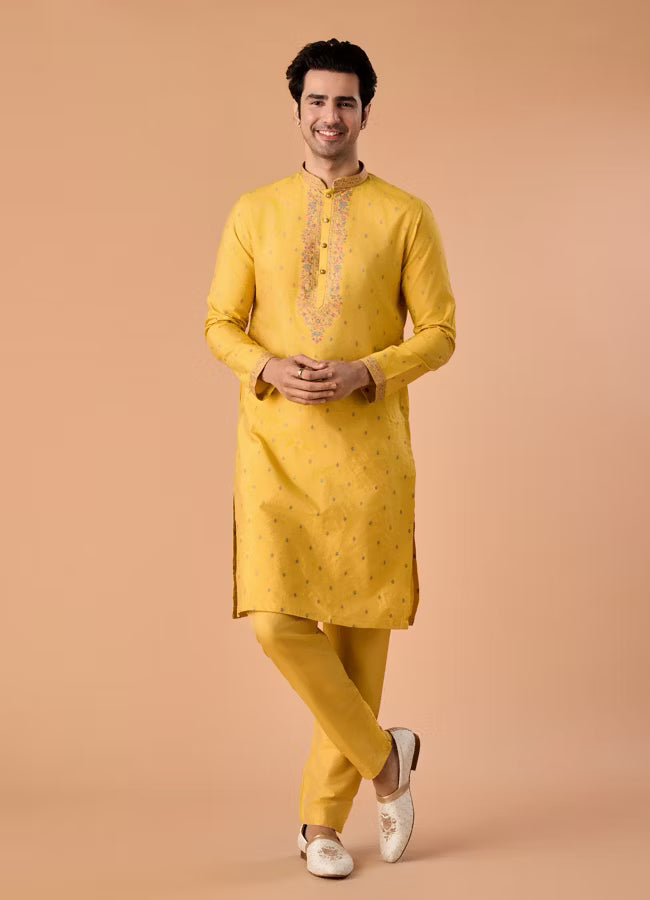 Manyavar Sunny Symphony Kurta Pajama | Ready To Wear
