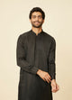Manyawar Ebony Black Kurta Set