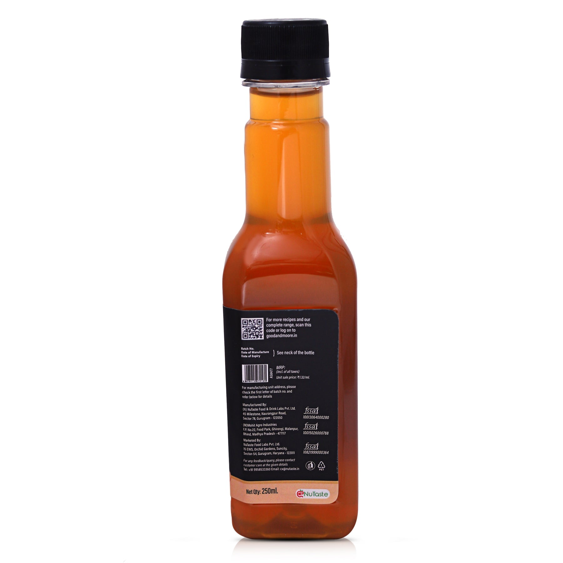 Good & Moore  Sugar free Caramel Syrup |250 ML | 750 ML