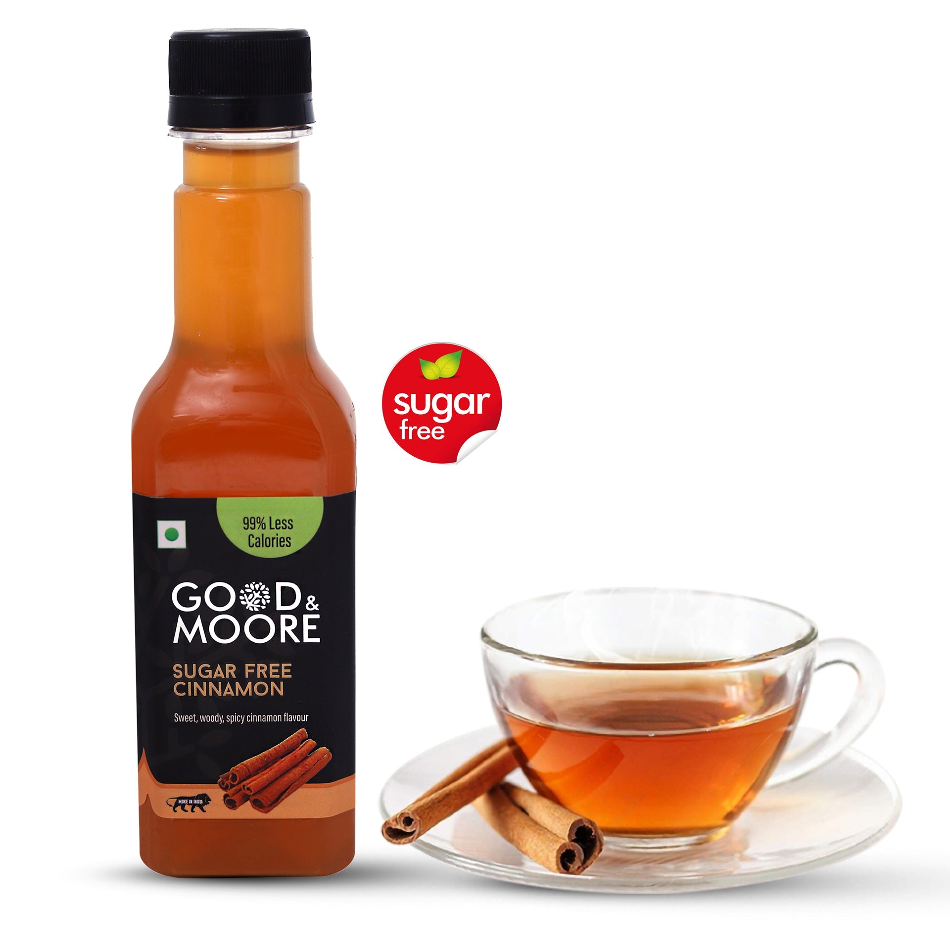 Good & Moore Sugar free Cinnamon Syrup  |250 ML | 750 ML