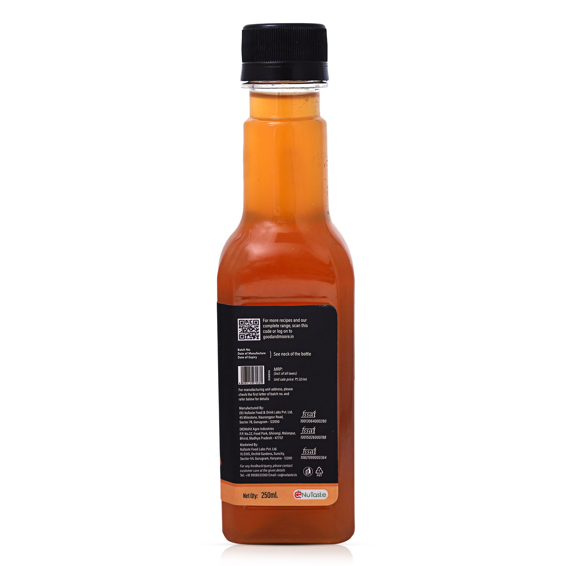 Good & Moore Sugar free Cinnamon Syrup  |250 ML | 750 ML