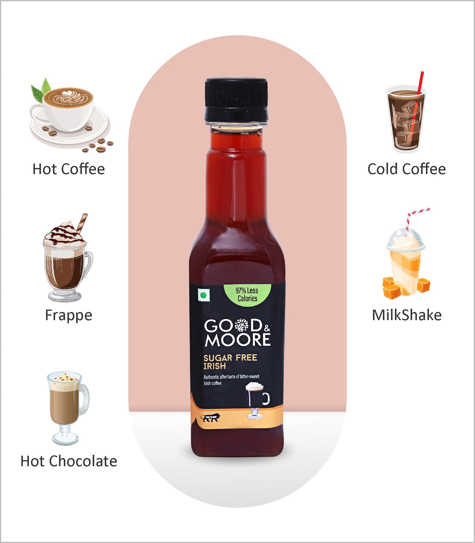 Good & Moore Sugar free Irish Syrup  |250 ML | 750 ML