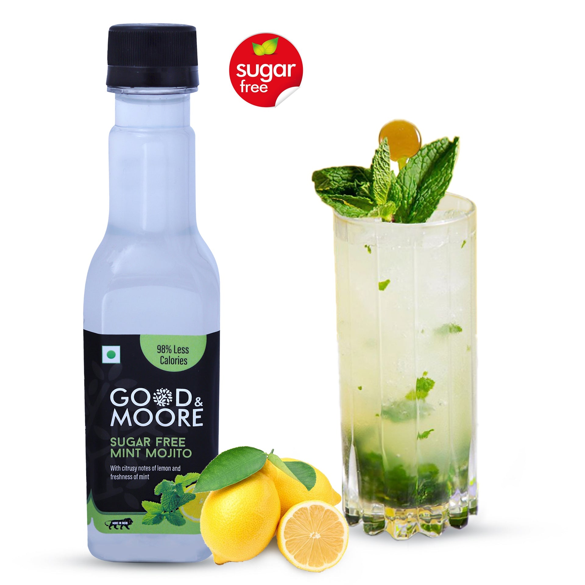 Good & Moore Sugar free Mint Mojito Syrup  |250 ML | 750 ML