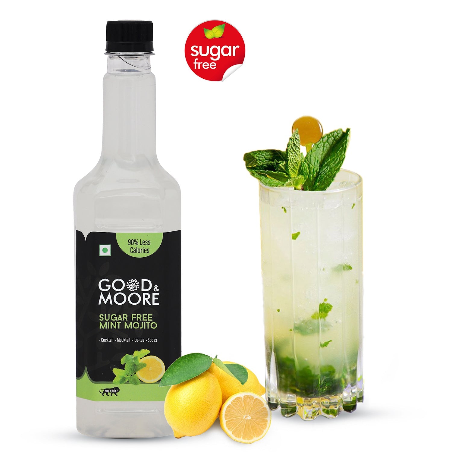 Good & Moore Sugar free Mint Mojito Syrup  |250 ML | 750 ML