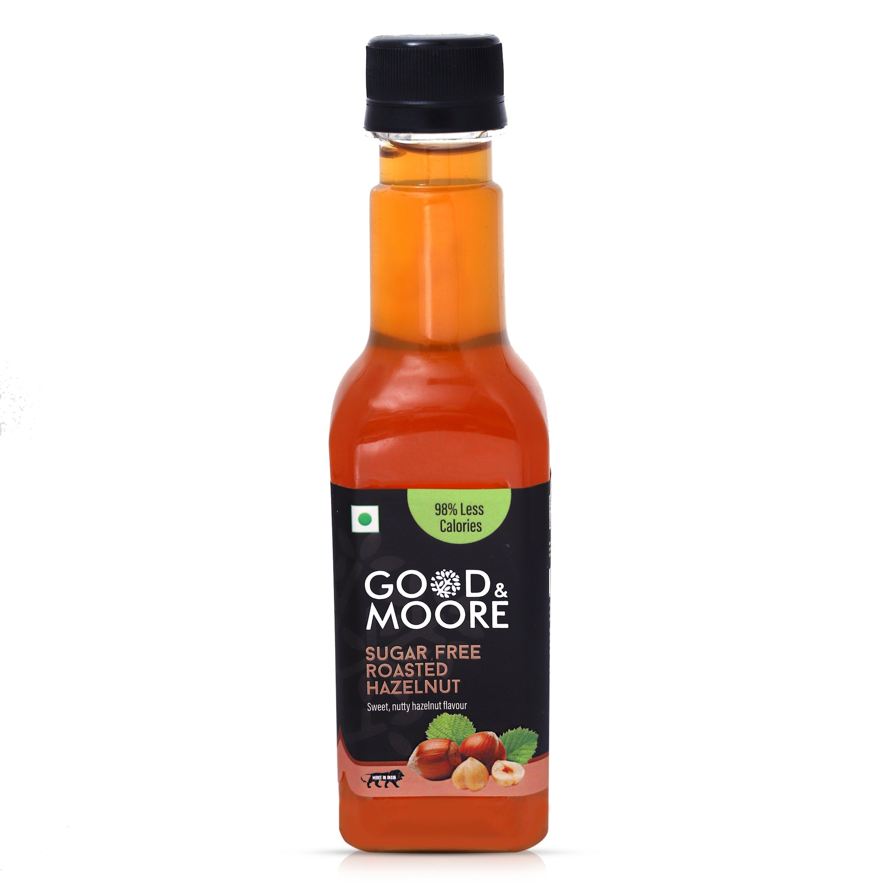 Good & Moore  Sugar free Roasted Hazelnut Syrup |250 ML | 750 ML