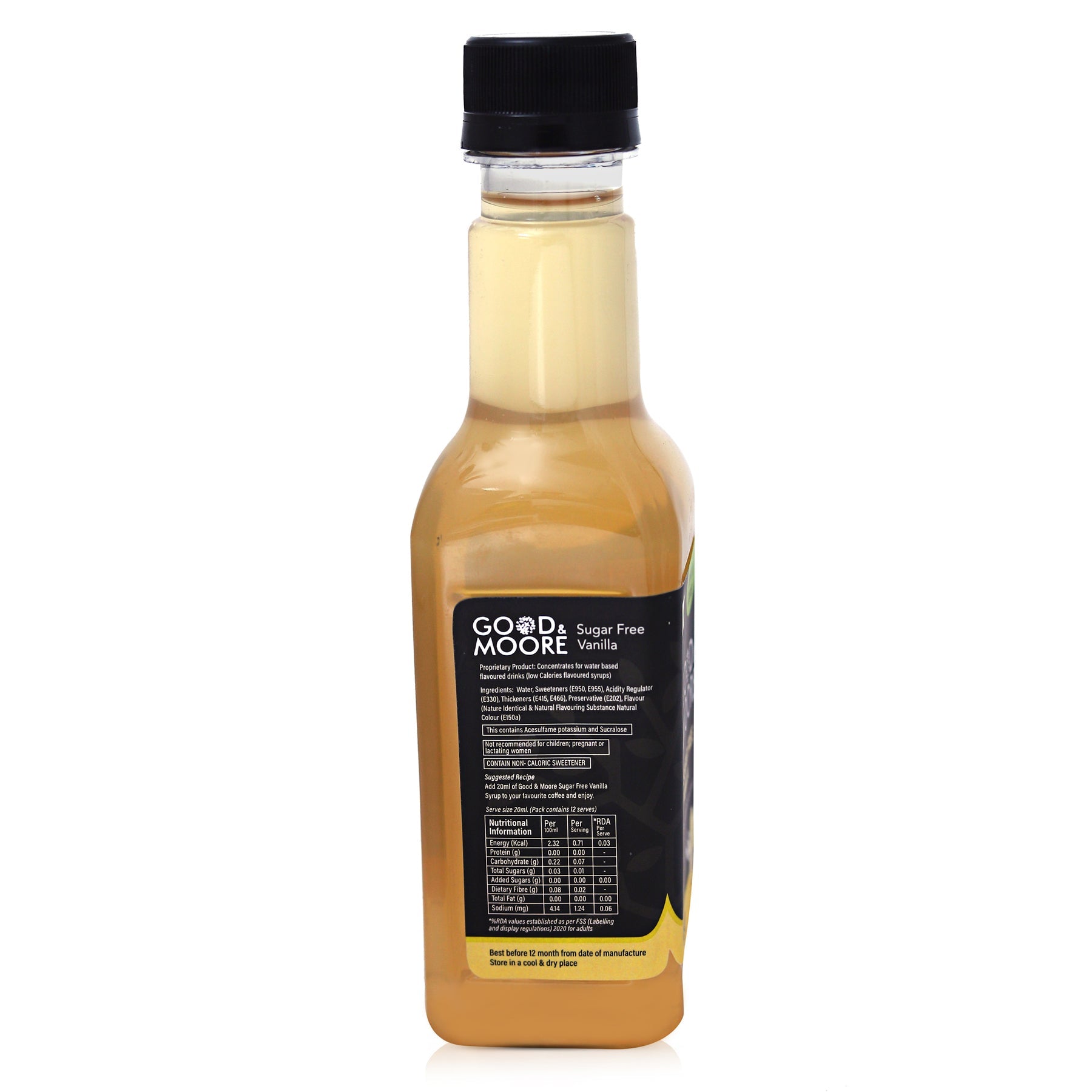 Good & Moore Sugar free Vanilla Syrup | 250 ML | 750 ML