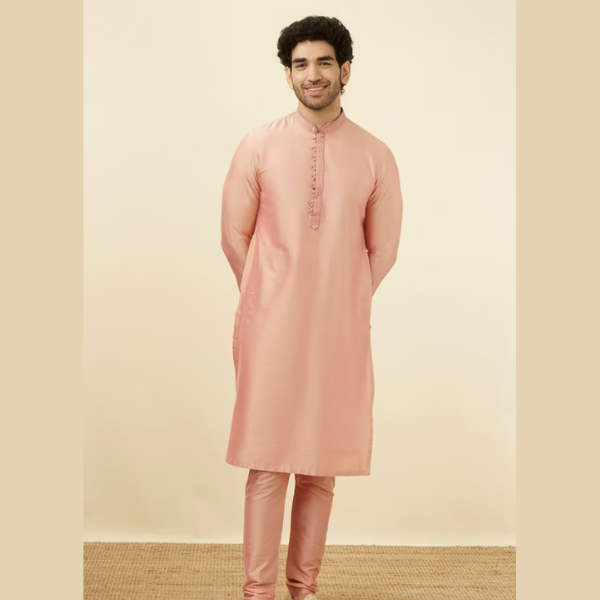 Manyawar Solid Kurta Pajama