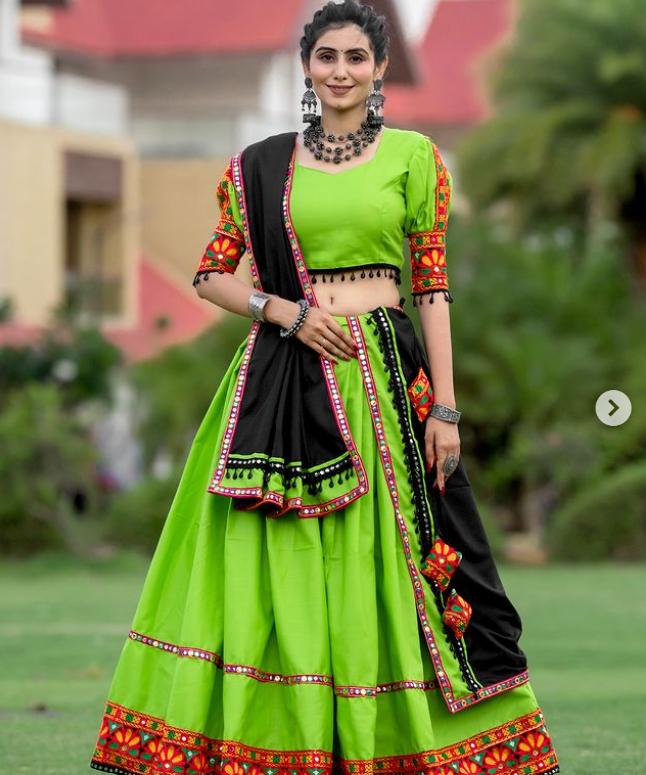 Flair Cotton Navratri Outfit- Ready to wear