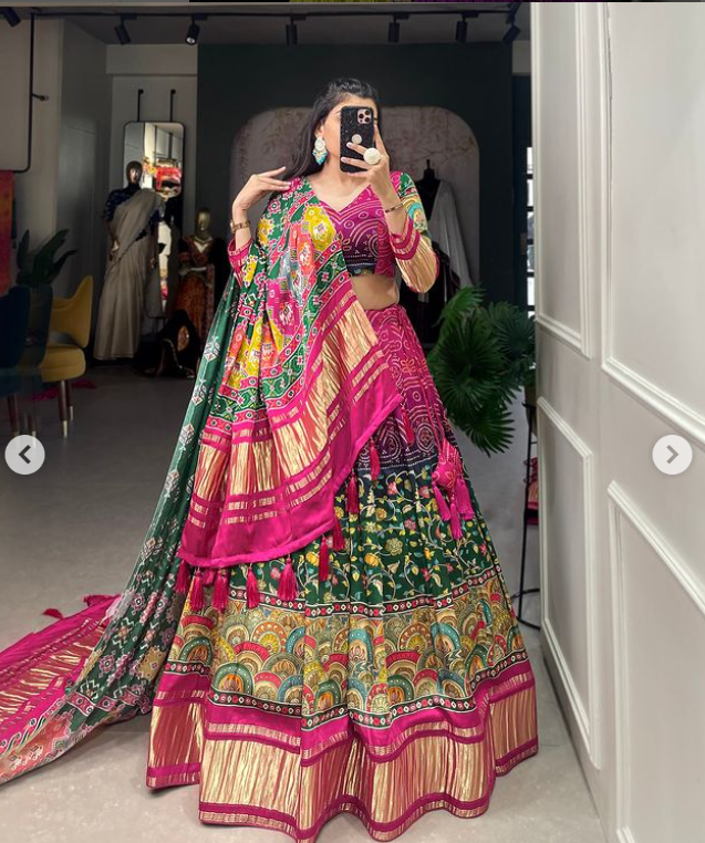 Gaji Silk Lehenga Choli- Ready To Wear