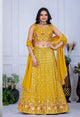 Fox Georgette Lehenga Choli With Multi Thread Sequence Work | Ready To Wear