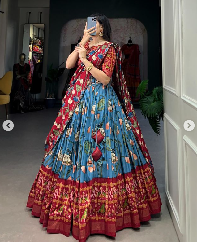 Tussar Silk Lehenga Choli - Ready to wear