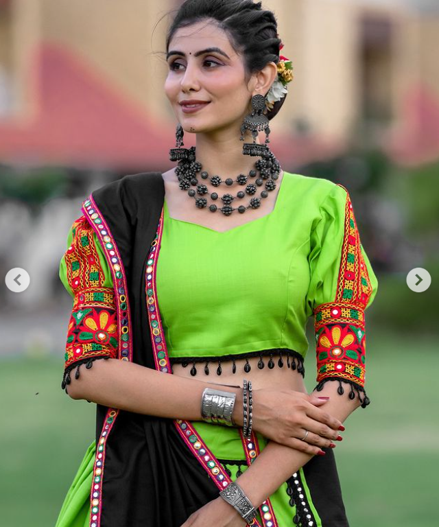 Flair Cotton Navratri Outfit- Ready to wear