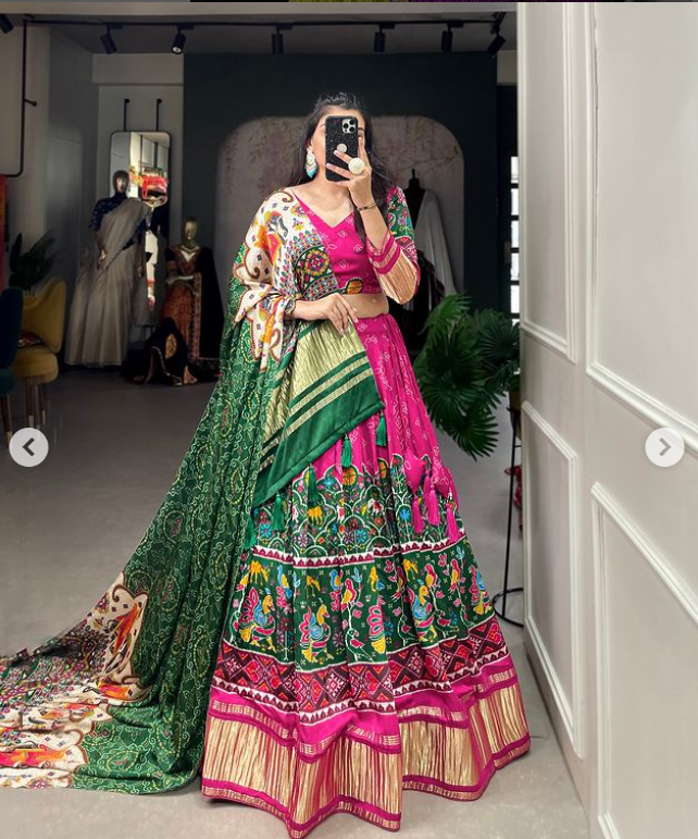 Gaji Silk Lehenga Choli- Ready To Wear