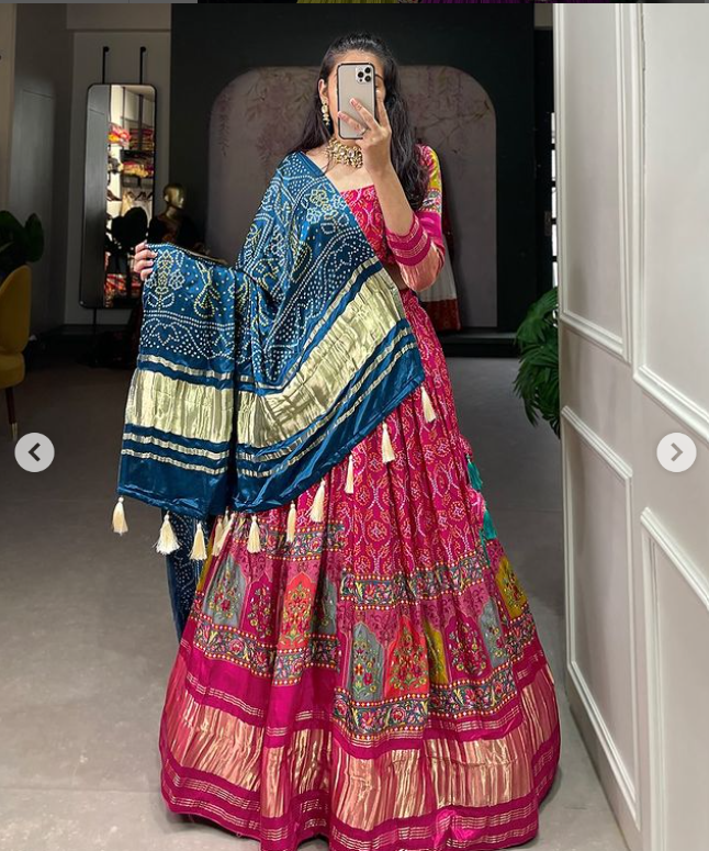 Gaji Silk Lehenga Choli- Ready To Wear