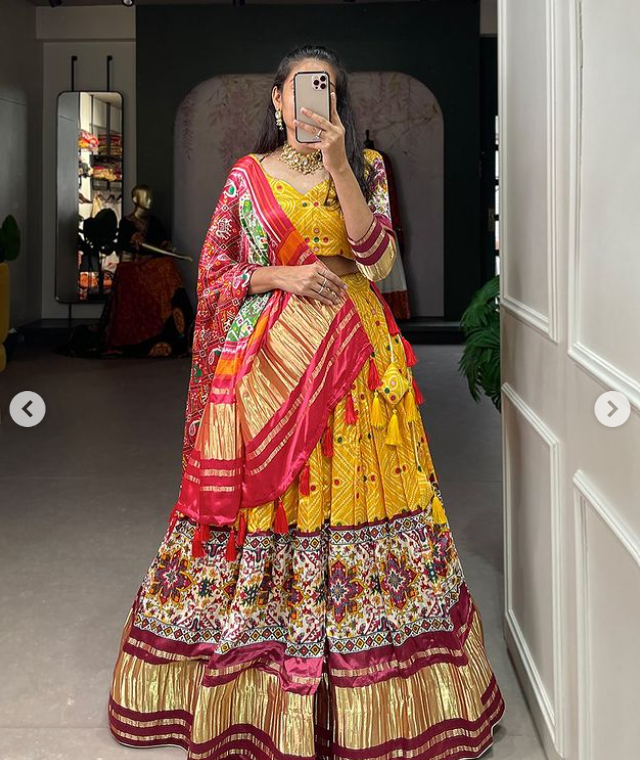 Gaji Silk Lehenga Choli- Ready To Wear