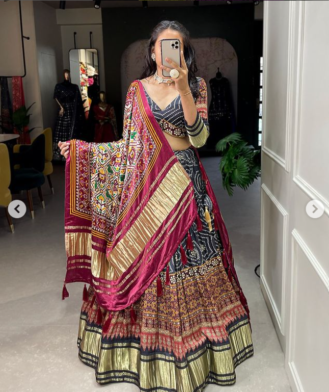 Gaji Silk Lehenga Choli- Ready To Wear