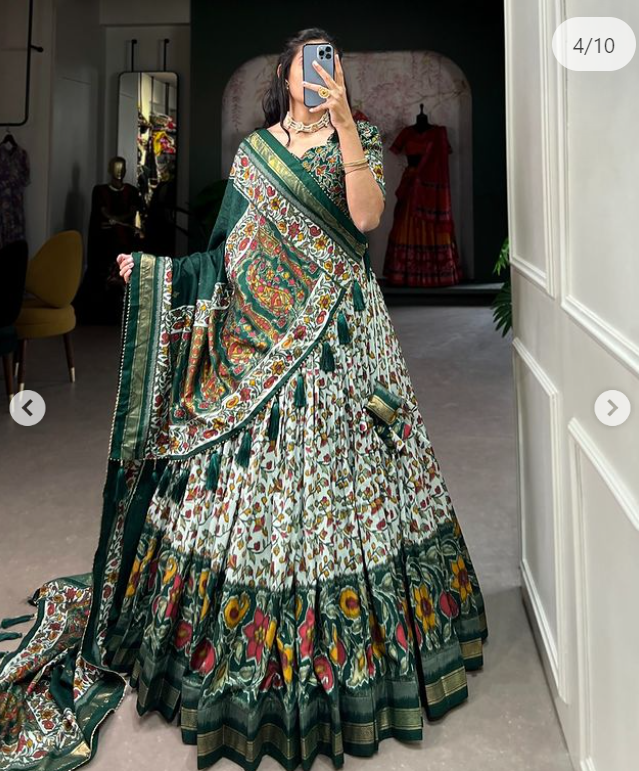 Tussar Silk Lehenga - Ready to wear