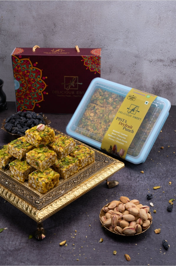 Jk Delicious Sweet Pista Dryfruit Bar | 500 gms