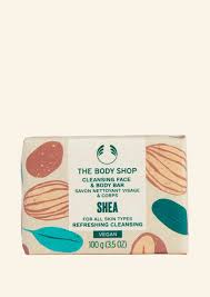 The Body Shop Shea Cleansing Face & Body Bar - 100 Gms