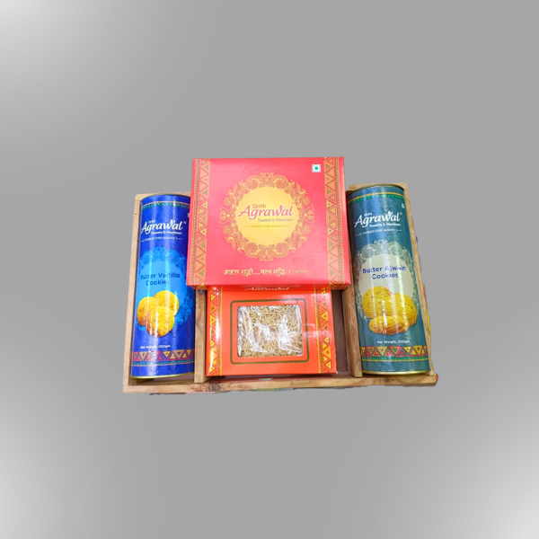 Shri agrawal sweets Namkeen and cookies gift hamper | diwali