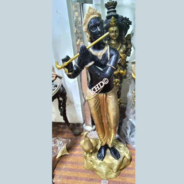 Premium Shri Krishna Idol - Brass