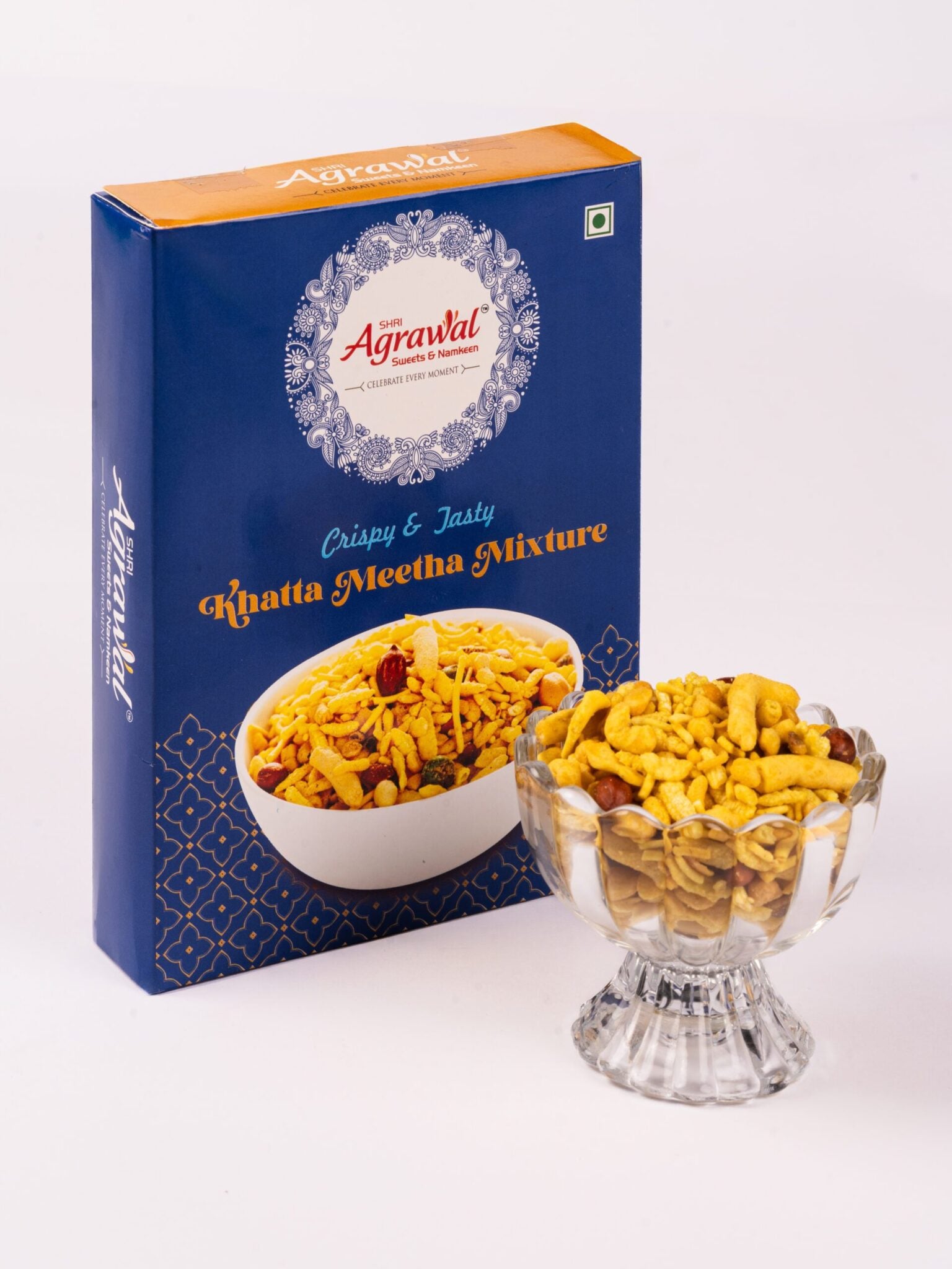 Shri Agrawal Sweets & Namkeen Khatta Meetha Mixture - 500 gms