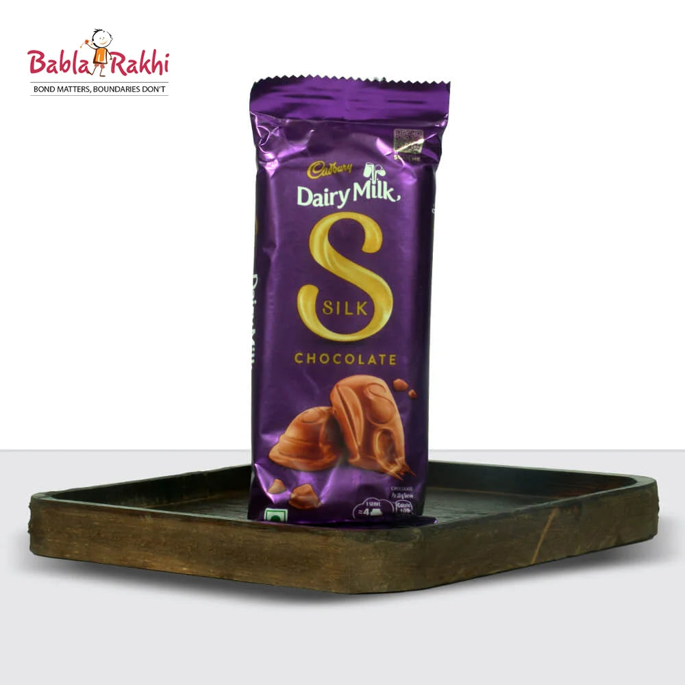 Babla Rakhi 2 Set Rakhi With Rajwadi Ladoo And Silk