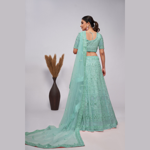 Stunning Lehenga Adorned By Pearl And Sequins Bridal Lehenga Choli