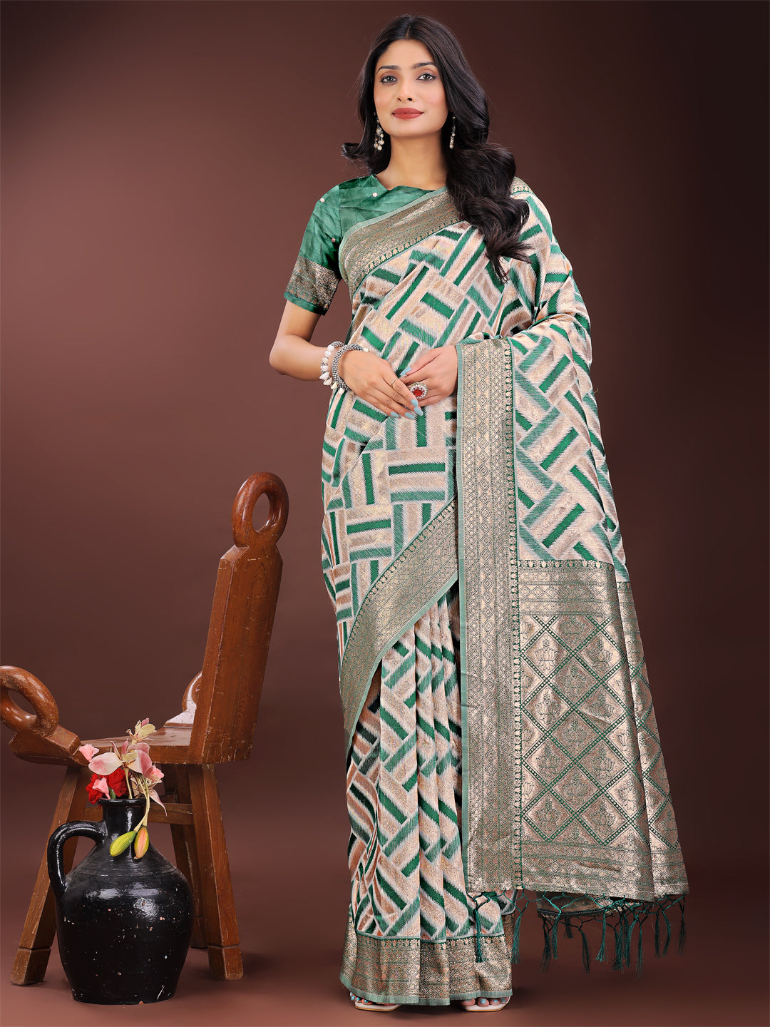 Sootra: Linen Cotton Chronicles  Saree Collection| Ready To Wear                     SKU-ASLIQ3001 to 05