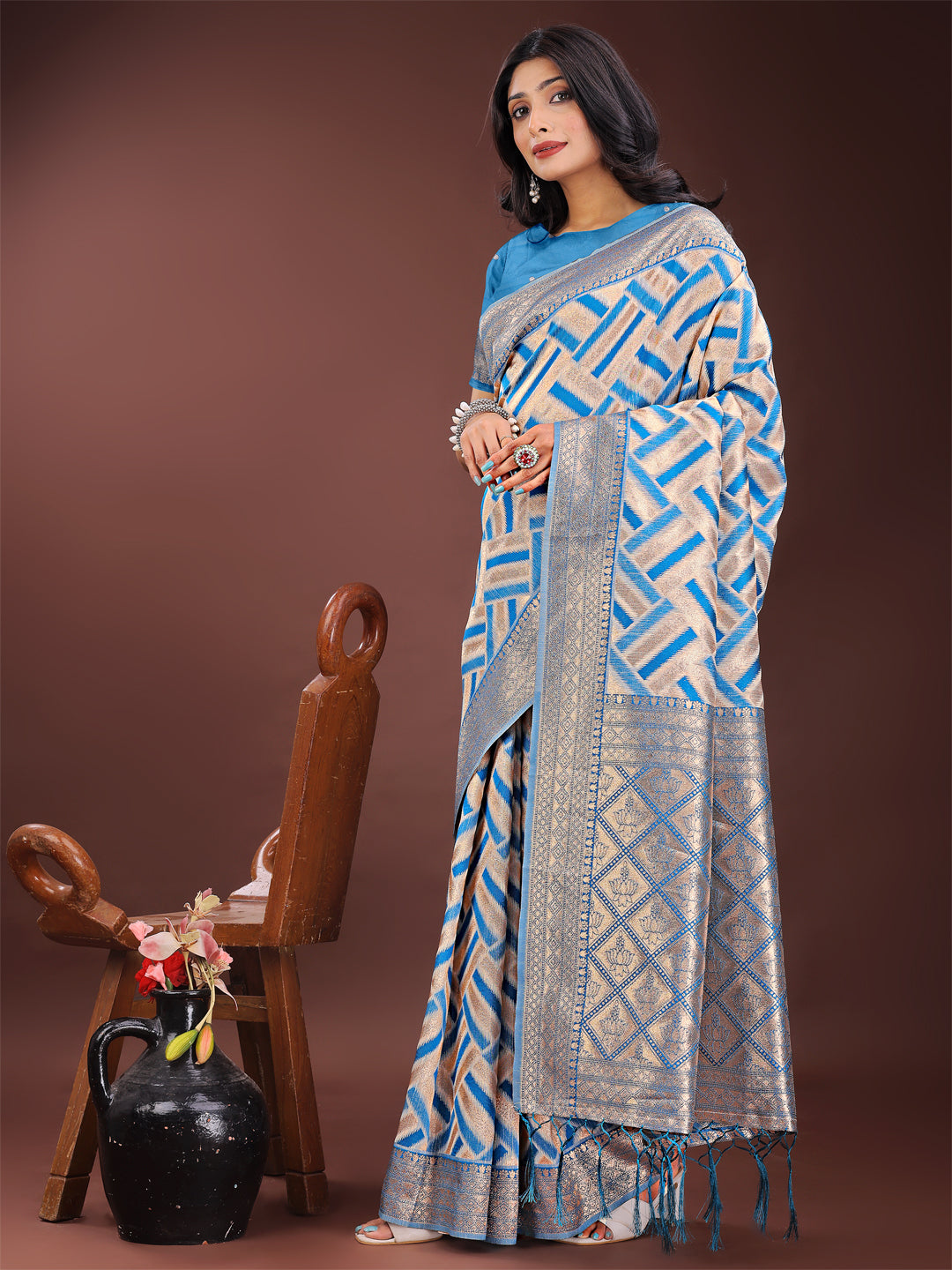 Sootra: Linen Cotton Chronicles  Saree Collection| Ready To Wear                     SKU-ASLIQ3001 to 05