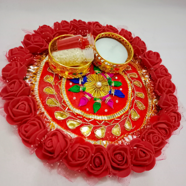 Special Pooja Thali (Handmade) (Set of 2)