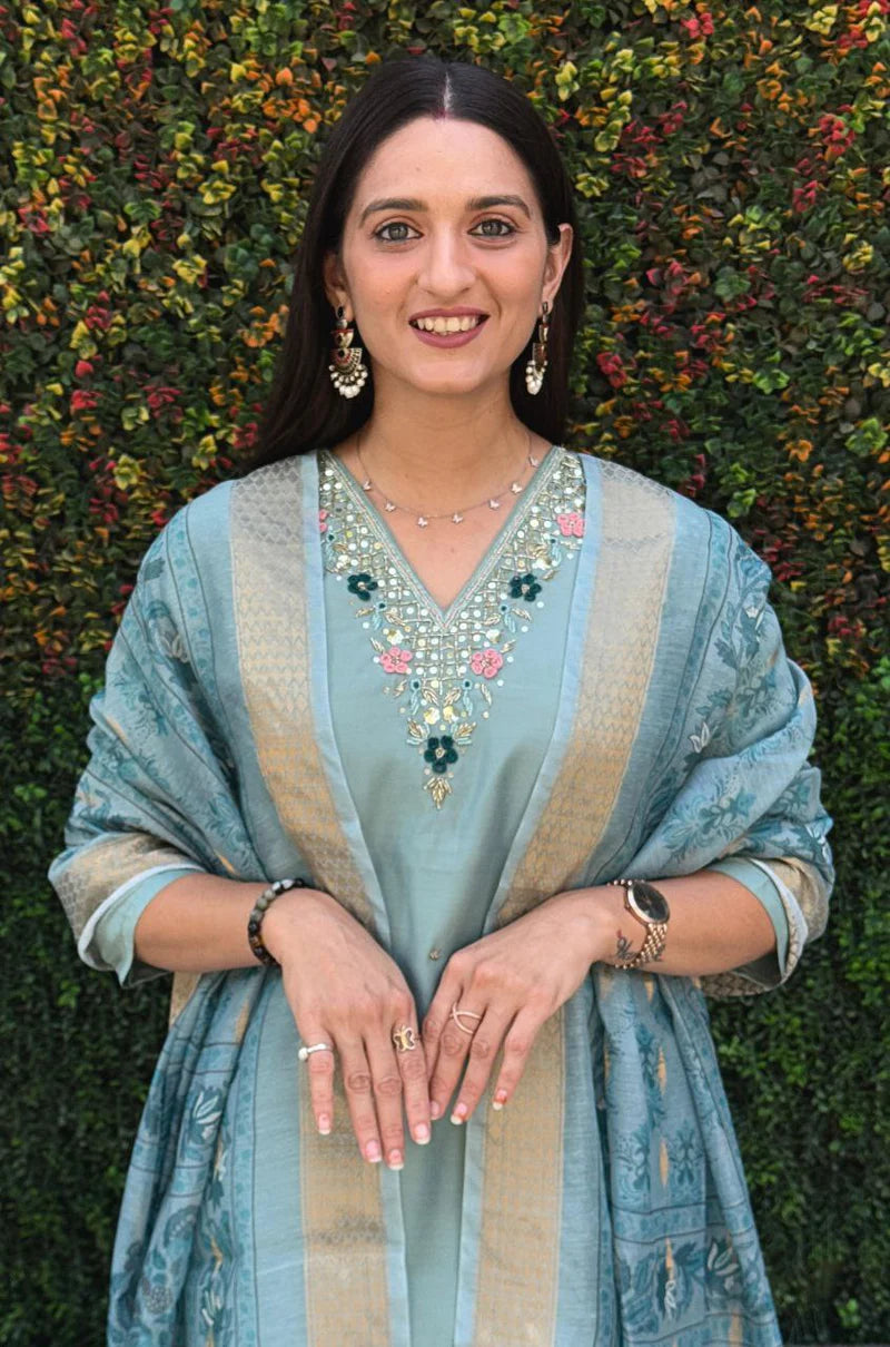 Special Kurta Dupatta Set With Hand Work | Ready To Wear