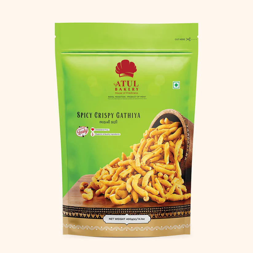 Atul Bakery Spicy Crispy Gathiya | 400 gms