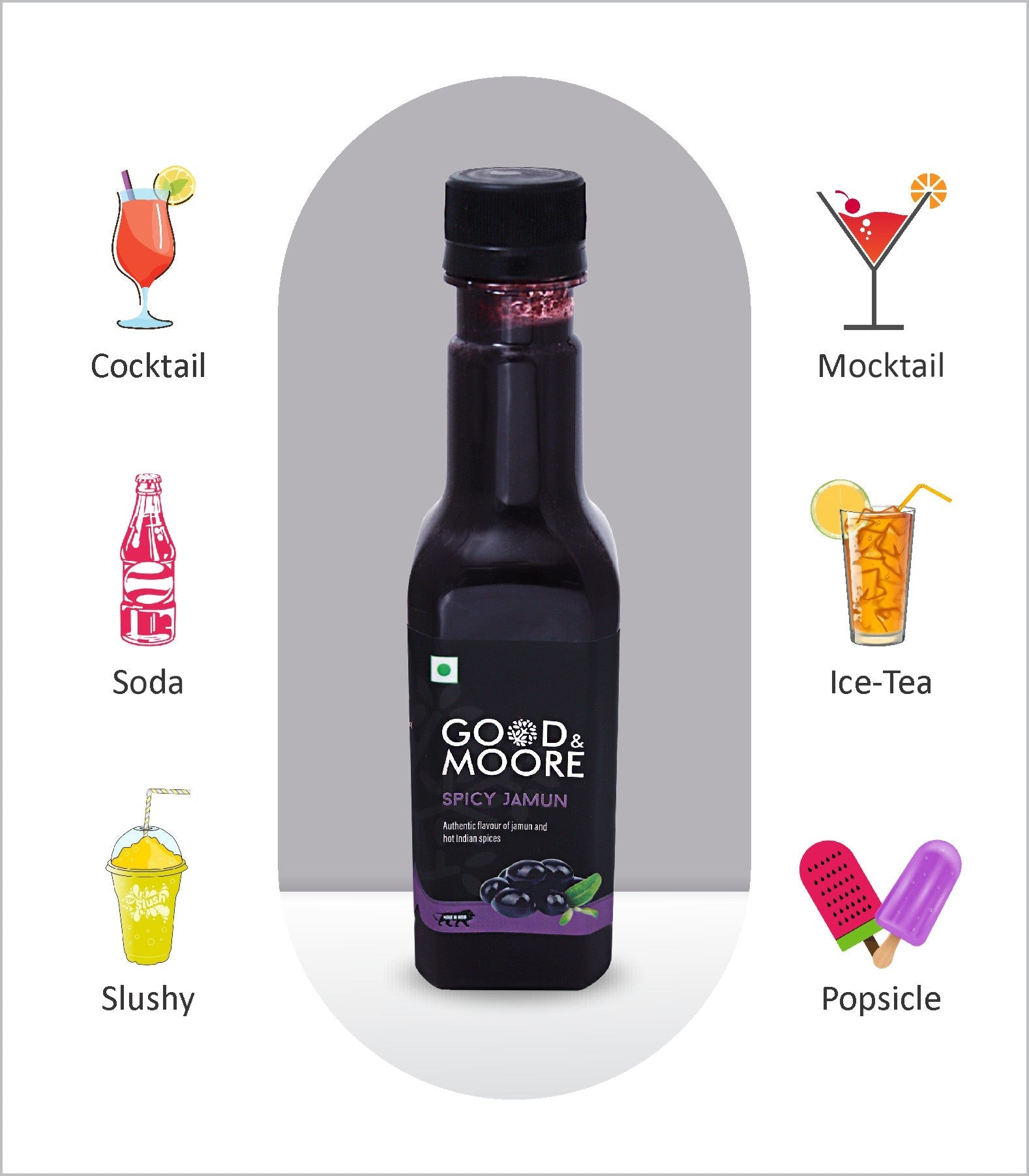 Good & Moore  Spicy Jamun Syrup |250 ML | 750 ML