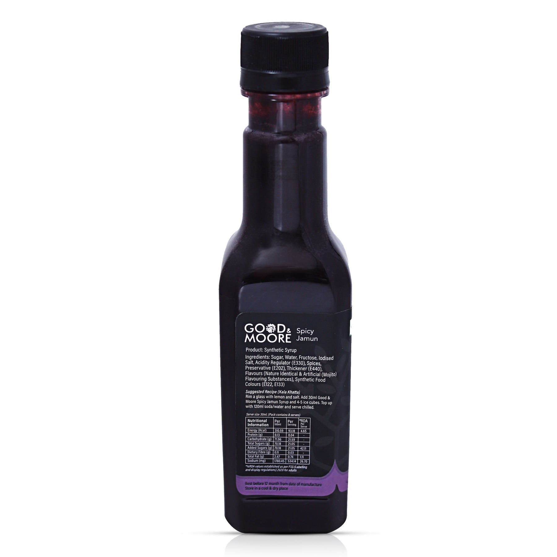 Good & Moore  Spicy Jamun Syrup |250 ML | 750 ML